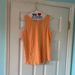 WHBM med Orange Sleeveless Crisscrossed Back Top